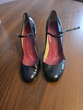Vintage Kate Spade Patent High Heel Mary Janes - Size 8.